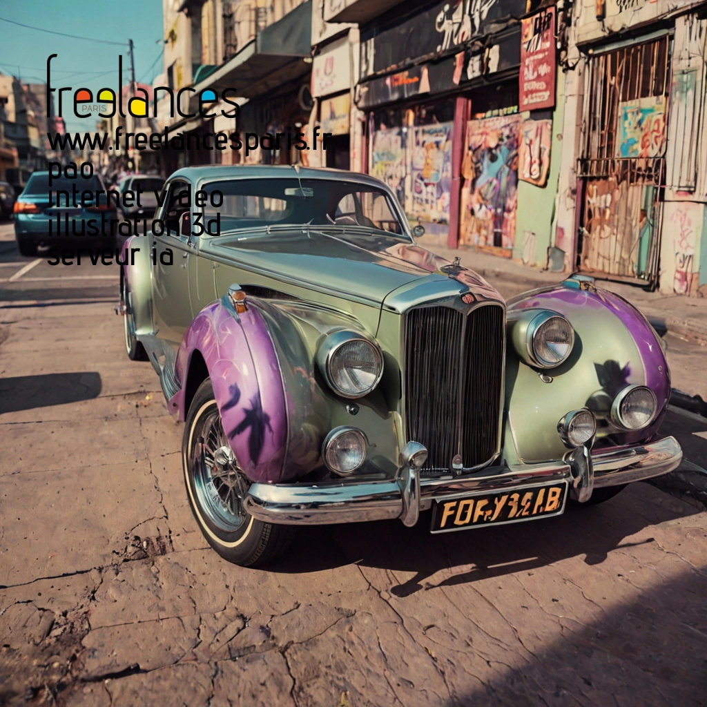 Pao mise en page internet vidéo illustration 3d serveur IA générative AI freelance paris studio de création magazines bhrnde90